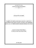 Nghiên cứu rung chấn do lu rung và đề xuất giải pháp giảm chấn tại dự án nâng cấp, mở rộng quốc lộ 1 lý trình KM1027   KM1045, tỉnh quảng ngãi 