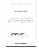 Giải pháp đẩy mạnh tiến độ xây dựng trường THCS đạt chuẩn quốc gia trên địa bàn thành phố thanh hóa trong năm 2019, 2020 và những năm tiếp theo 
