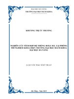 Nghiên cứu tích hợp hệ thống rơle SEL tại phòng thí nghiệm khoa điện trường đại học bách khoa đại học đà nẵng 