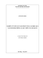 Nghiên cứu đề xuất giải pháp nâng cao hiệu quả vận hành hệ thống ắc quy trên tàu hải quân 