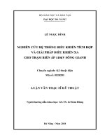 Nghiên cứu hệ thống điều khiển tích hợp và giải pháp điều khiển xa cho trạm biến áp 110kv sông gianh 