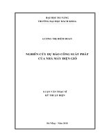 Nghiên cứu dự báo công suất phát của nhà máy điện gió 