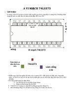 Vi mạch 74LS373 (dung để tách và chốt địa chỉ, phân kênh,đệm BUS cho CPU)