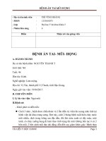 BỆNH ÁN VIÊM ĐA XOANG MẠN TÍNH