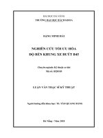Nghiên cứu tối ưu hóa độ bền khung xe buýt b45 