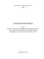 SKKN: Rèn luyện một số kĩ năng mềm cho học sinh qua dạy học bài Vấn đề phát triển kinh tế, an ninh quốc phòng ở Biển Đông và các đảo, quần đảo Địa lí 12 – THPT