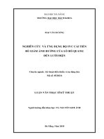 Nghiên cứu và ứng dụng bộ SVC cải tiến để giảm ảnh hưởng của lò hồ quang đến lưới điện 