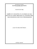 Nghiên cứu ảnh hưởng của tải trọng xe chạy đến ứng xử cơ học trong kết cấu áo đường mềm theo mô hình đàn hồi tuyến tính burmister 