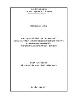 Ứng dụng mô hình thủy văn dự báo dòng chảy mùa cạn với thời đoạn 10 ngày phục vụ vận hành một hồ chứa thượng nguồn sông vu gia thu bồn 