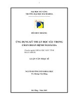 Ứng dụng kỹ thuật học sâu trong chẩn đoán bệnh ngoài da 