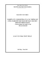 Nghiên cứu ảnh hưởng của các thông số công nghệ đến độ nhám bề mặt chi tiết khi mài tròn ngoài 