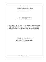 Chẩn đoán hư hỏng cuộn dây stator động cơ điện xoay chiều không đồng bộ 3 pha bằng phương pháp phân tích tín hiệu dòng điện 