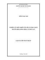 Nghiên cứu điều khiển tốc độ của trục quay truyền động bằng động cơ thủy lực 