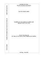 Nghiên cứu đặc điểm của dòng gió khi qua dây cáp văng 