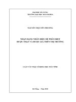 Nhận dạng nhãn hiệu để phân biệt rượu thật và rượu giả trên thị trường 