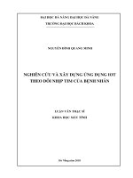 Nghiên cứu và xây dựng ứng dụng iot theo dõi nhịp tim của bệnh nhân 