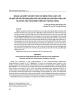 Đánh giá một số kiến thức về bệnh tiêu chảy cấp và một số yếu tố liên quan của các bà mẹ có con tiêu chảy cấp tại khoa Tiêu hóa Bệnh viện Nhi Trung ương