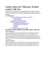 Logistics nghĩa là gì? Tổng quan về ngành Logistics Việt Nam
