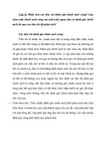 Câu 8 phân tích các tiêu chí đánh giá chính sách công