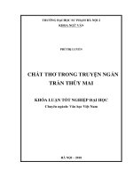 Chất thơ trong truyện ngắn trần thùy mai 