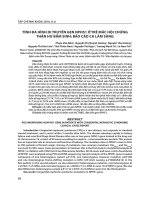 Tính đa hình di truyền gen NPHS1 ở trẻ mắc hội chứng thận hư bẩm sinh: Báo cáo ca lâm sàng