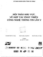 Hợp tác phát triển công nghệ thông tin lầnbhội thảo khu vực 