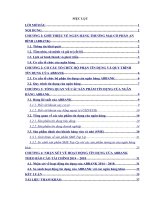 tiểu luận tín dụng ngân hàng tổng quan về quy trình và sản phẩm tín dụng ngân hàng thương mại cổ phần an bình (ABBANK 