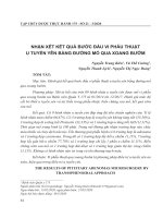 Nhận xét kết quả bước đầu vi phẫu thuật u tuyến yên bằng đường mổ qua xoang bướm