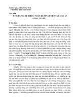 SKKN THCS: Ứng dụng hệ thức viets để ôn luyện thi vào 10