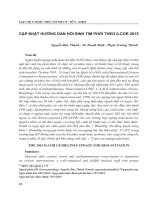 Cập nhật hướng dẫn hồi sinh tim phổi theo ILCOR 2015