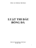 LUẬT THI ĐẤU BÓNG ĐÁ