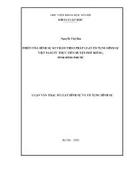 Phiên tòa hình sự sơ thẩm theo pháp luật tố tụng hình sự việt nam từ thực tiễn huyện phú riềng, tỉnh bình phước 