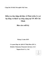 Phát triển Cơ sở hạ tầng Dịch vụ công cộng TP Hồ Chí Minh Báo cáo cuối kỳ Tháng 12 năm 2019 Cơ quan Hợp tác Quốc tế Nhật Bản (JICA)