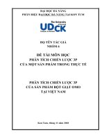 Đề tài: Phân tích chiến lược 3P của sản phẩm bột giặt OMO tại Việt Nam