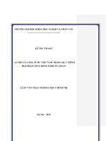Vai trò của nhà nước việt nam trong quá trình hội nhập cộng đồng kinh tế asean 