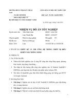 Thiết kế thi công hệ thống điều khiển nhà thông minh 