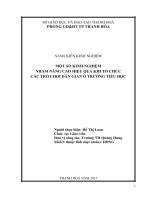 SKKN một số kinh nghiệm nhằm nâng cao hiệu quả khi tổ chức các trò chơi dân gian ở trường tiểu học  
