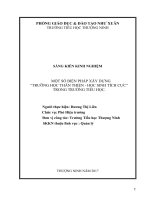 SKKN một số biện pháp xây dựng trường học thân thiện   học sinh tích cực trong trường tiểu học 