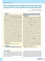 Mô tả đặc điểm cận lâm sàng của rau cài răng lược có can thiệp phẫu thuật tại Bệnh viện Phụ sản Trung ương