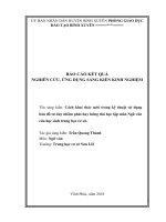 SKKN cách khai thác mới trong kỹ thuật sử dụng bản đồ tư duy nhằm phát huy hứng thú học tập môn ngữ văn của học sinh trung học cơ sở  