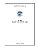 ĐỀ ÁN TUYỂN SINH NĂM 2020