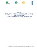 Báo cáo Đánh giá Rủi ro Thiên Tai Thích ứng biến đổi khí hậu Dựa Vào Cộng đồng Xã Duy Trinh, huyện Duy Xuyên, tỉnh Quảng Nam