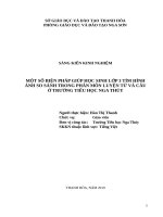 SKKN phương pháp dạy một số dạng bài tập về biện pháp so sánh trong phân môn luyện tù và câu cho học sinh lớp 3 