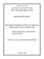 Đối chiếu hành động ngôn ngữ trì hoãn trong tiếng anh và tiếng việt