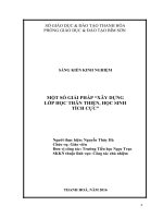 SKKN một số giải pháp xây dựng lớp học thân thiện  học sinh tích cực 