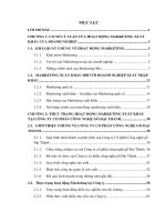 THỰC TRẠNG HOẠT ĐỘNG MARKETING XUẤT KHẨU TẠI CÔNG TY CỔ PHẦN CÔNG NGHỆ GỖ ĐẠI THÀNH