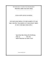 Xây dựng hệ thống câu hỏi nghiên cứu bài học chương  dao động cơ  nhằm phát triển tư duy cho học sinh lớp 12 