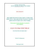 điều khiển hệ truyền động động cơ điện một chiều bằng card arduino để ứng dụng cho điều khiển chuyển động máy công nghiệp 