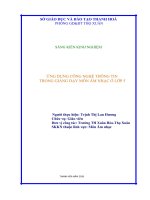 SKKN ứng dụng công nghệ thông tin trong giảng dạy môn âm nhạc ở trường tiểu học 