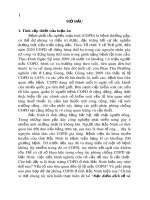 Tóm tắt luận án Tiến sĩ Y học: Đặc điểm dịch tễ và hiệu quả can thiệp bệnh phổi tắc nghẽn mạn tính tại hai huyện tỉnh Bắc Ninh